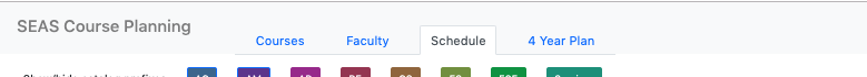 Detail of page title and tabs